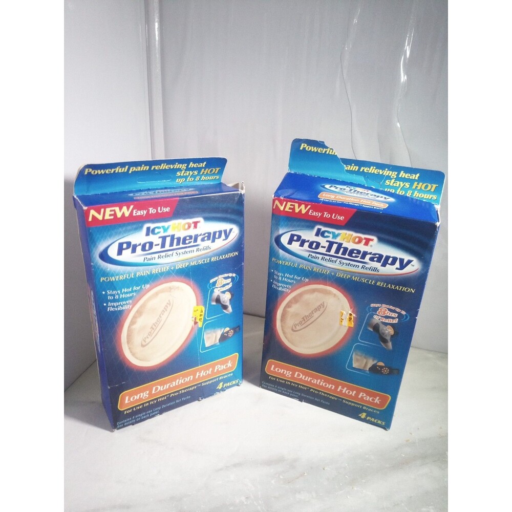 Discontin. Icy Hot Pro-Therapy Pain Relief System Hot Pack Refills Pack lot of 2